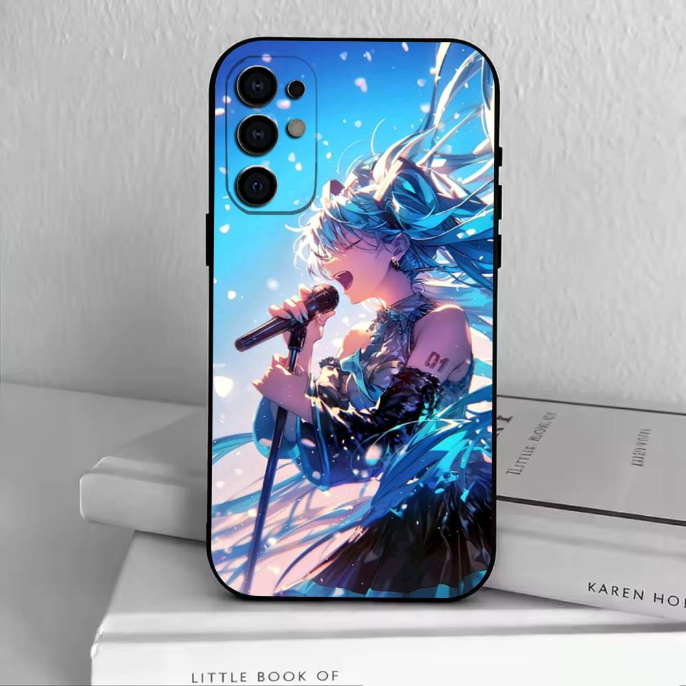 AM-Anime MIKU  Phone Case Black Silicone Soft For Samsung S25,S24,S21,S22,S23,S30,Ultra,S20,Plus,Fe,Lite