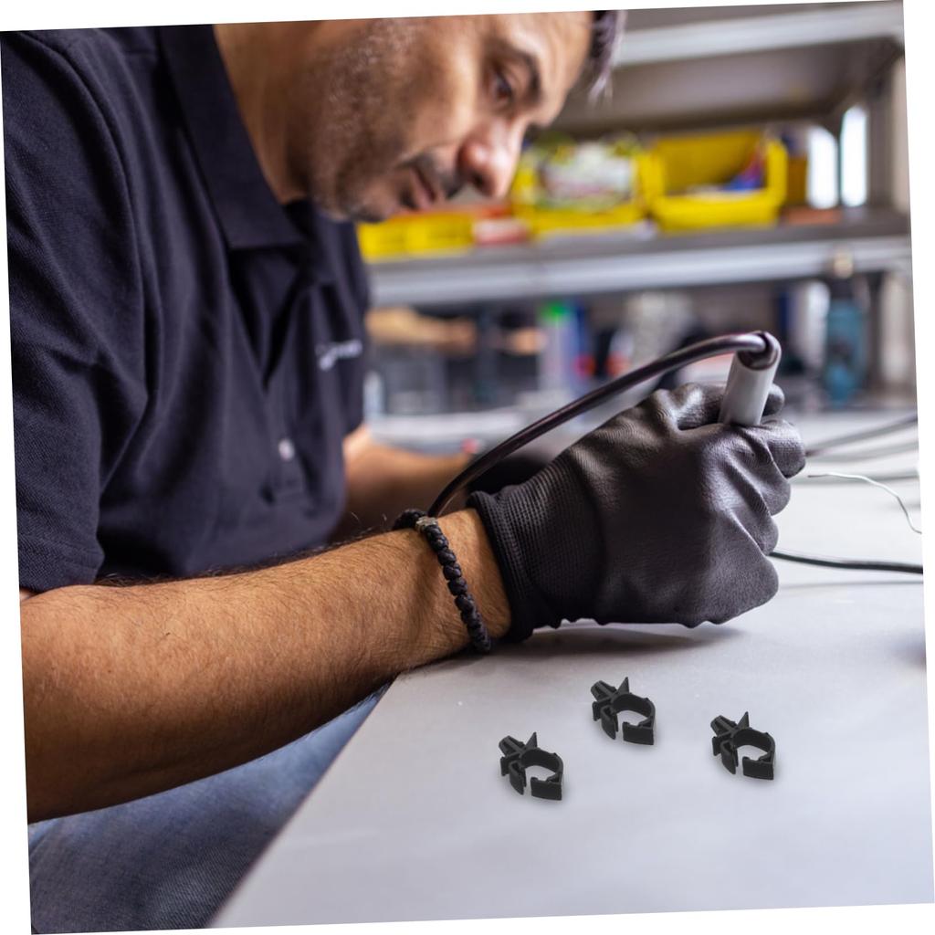 SOESFOUFU 50Pcs Car Wiring Harness Fixing Card Cable Cable Holder Clip Wire Harness Clip Trailer Wire Clip Wire Shelf Clip