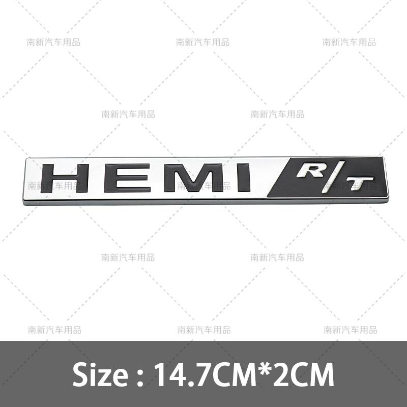 Metal 3D Hemi Car Stickers Grill Emblem Badge Rear Trunk Decal For Charger SRT SXT Durango Caliber Journey Caravan Ram Viper