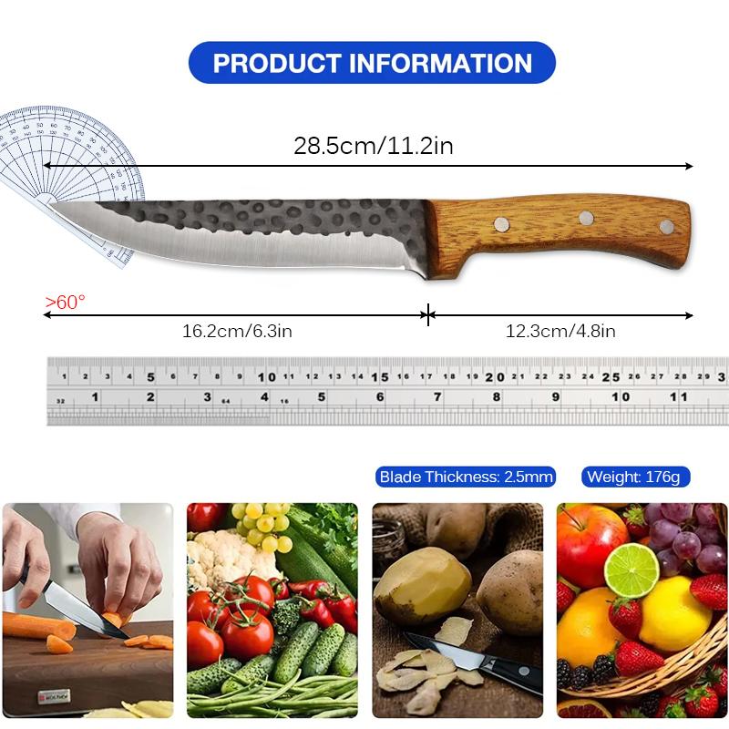 Stainless Steel Special Bone Cutting Knife Sharp Meat Cutting Knife Professional Chef Knife Kitchen Meat Cleaver