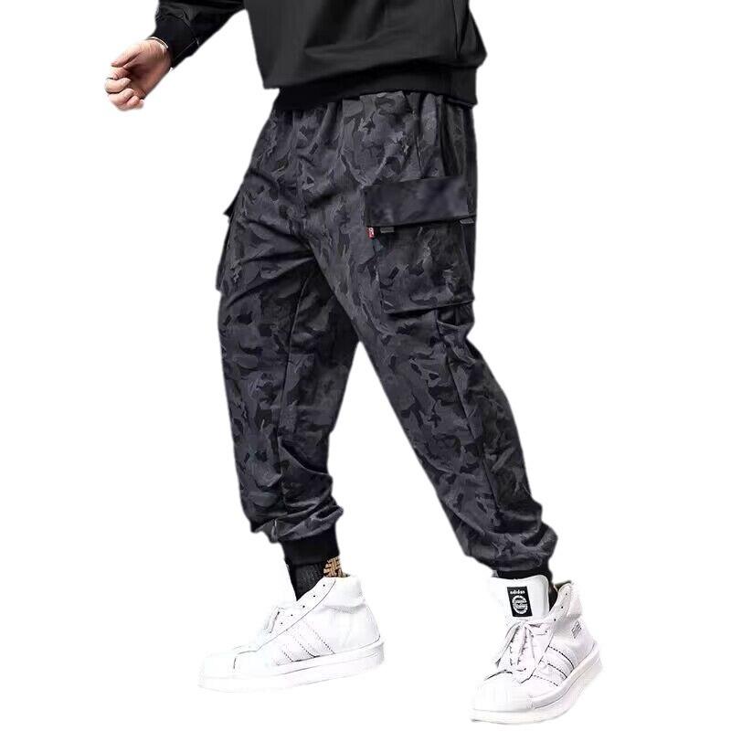 Oversized Work Trousers for Men Loose-Fit Men's Trousers Cuffed Casual Trousers Men's Long Trousers