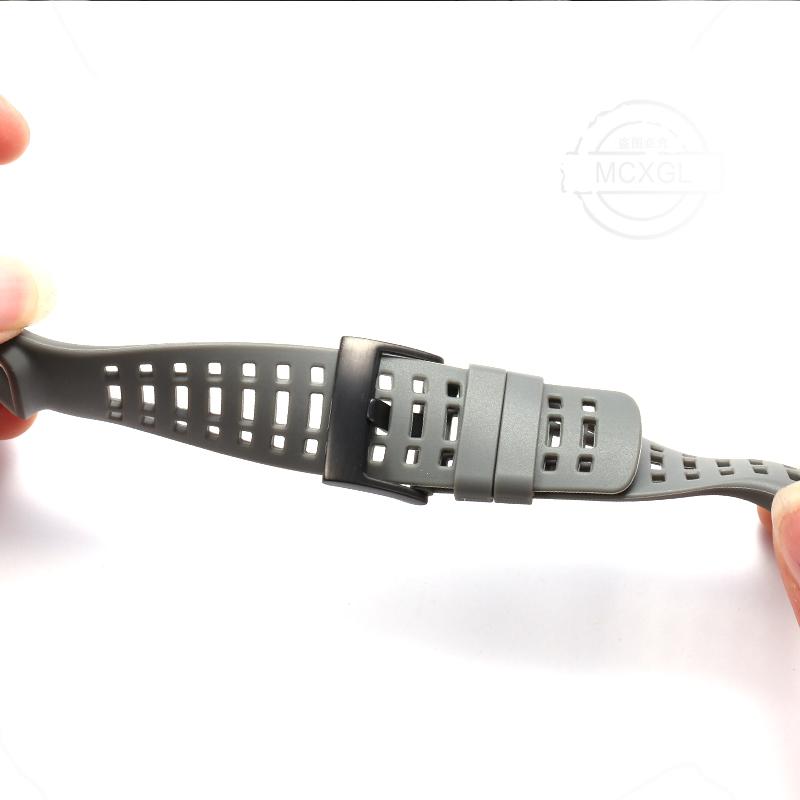 Rubber Watch Band For Suunto Ambit 3 Peak Ambit 2 2R Men's Silicone Waterproof Strap Bracelet Replacement Watch Accessories