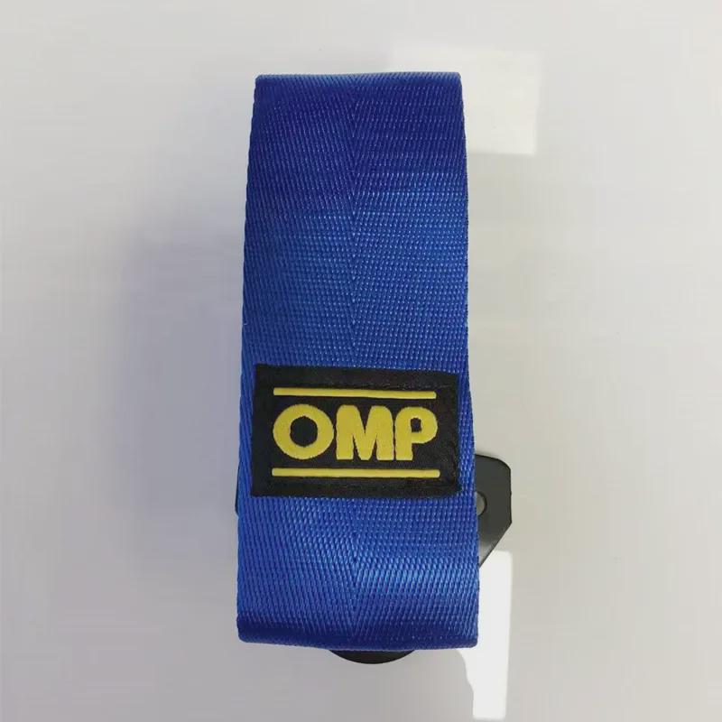 Universal OMP Racing Trailer Belt for Car Modification: Front Bumper Decor & Traction Enhancement