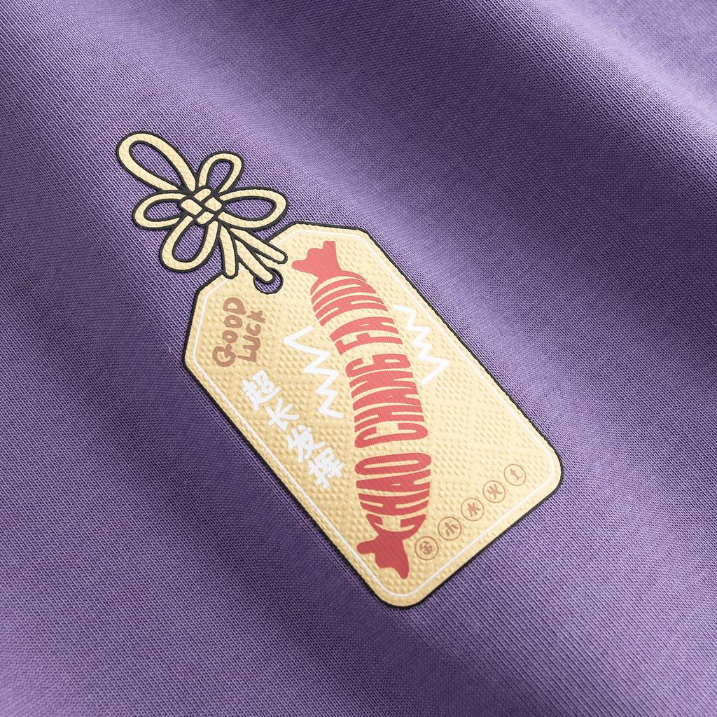 Anta Lifestyle Series Short Sleeve Knitted Shirt Summer T-Shirt Unisex tops Crystal-Purple 972628112-1