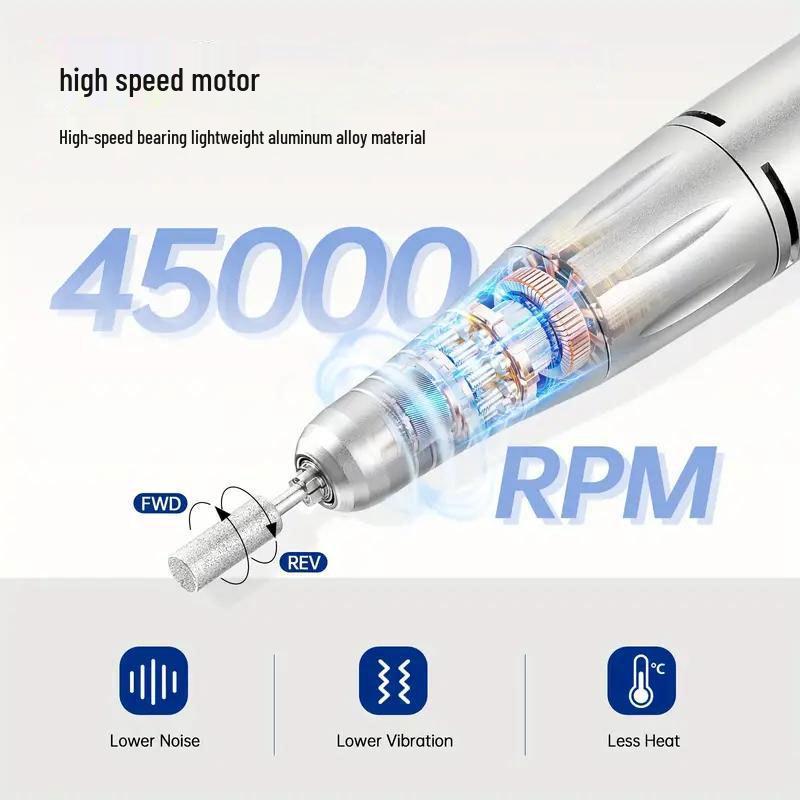 Wiederaufladbarer MS-901 Tragbarer Nagelfräser - Hochgeschwindigkeits-Nagelentfernung (Juni 2025 Modell)