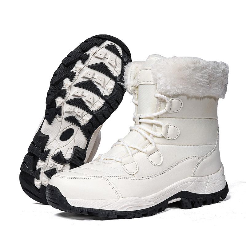 2025 Women's High-top Winter Snow Boots - Outdoor Travel Cotton Combat Footwear