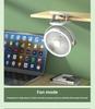 USB Rechargeable Clip-On Fan with Night Light for Dorms and Offices