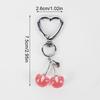 1PC Luxury Cherry Keychain for Women Decoration Designer Cherry Pendant Wallet Decor Fruit 7.5x2.6cm