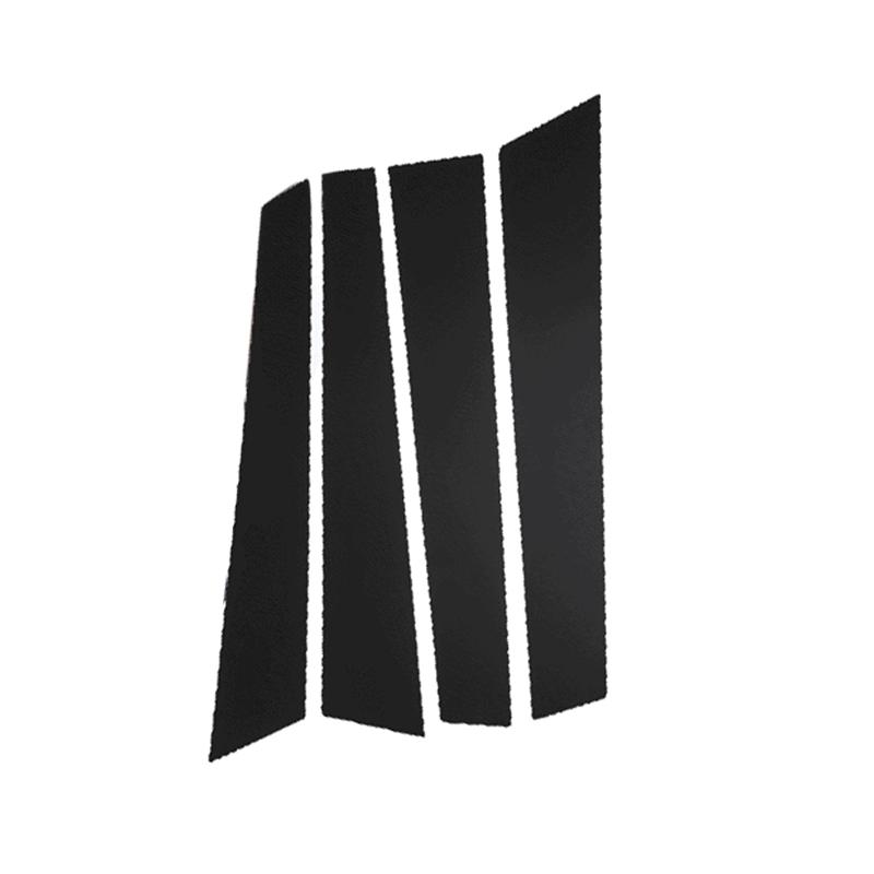 4Pcs Car Window Pillar Posts for Porsche Panamera 2017-2021 Door Trim Stickers Black Auto Replacement Parts