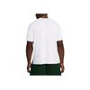 Under Armour Movement Solid Color Round Neck Comfortable Breathable Short Sleeve T-Shirt Men Tops White 1387389-100