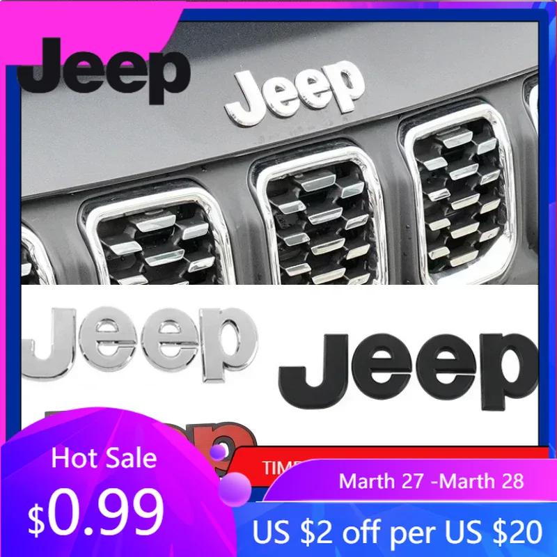 Für Jeep Für Jeep Grand Badge Cherokee Wrangler Renegade Compass JK Patriot Auto Frontklappe Emblem Karosserieseite Heckklappe Emblem