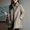 2025 Korean Style Women's Petite Wool Coat – Slim Fit, Double-Faced, Short Wool Design