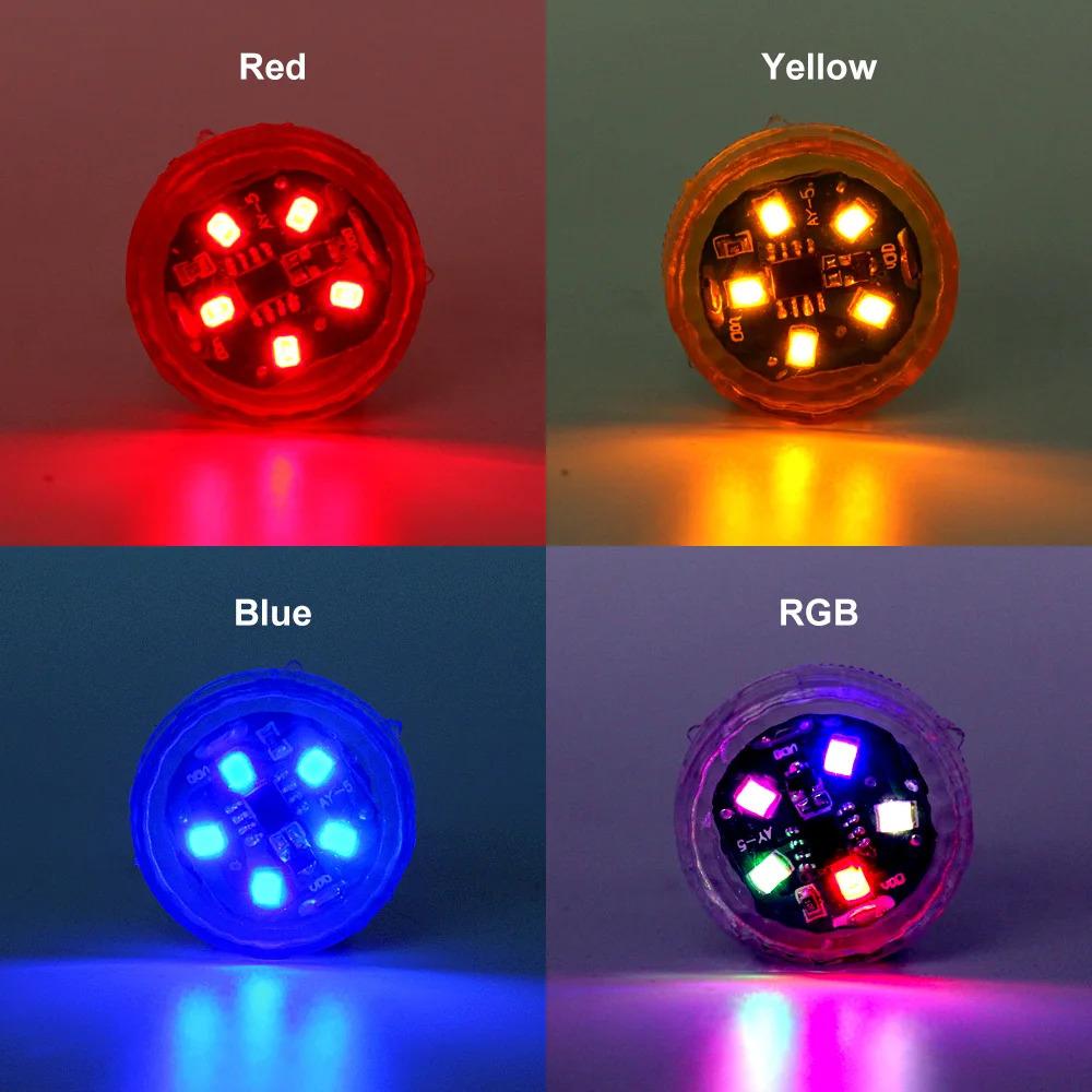 1-4pcs Universal LED Car Opening Door Safety Anti-collision Lights Magnetic Sensor Strobe Flashing Alarm Lights Parking Lamp Neon Lights 4