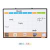 36"x24" Monthly Calendar Whiteboard & Cork Board Combo with Aluminum Frame