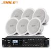 SHILE AV8820+BX206*6 6.5-inch Coaxial Ceiling Speaker System