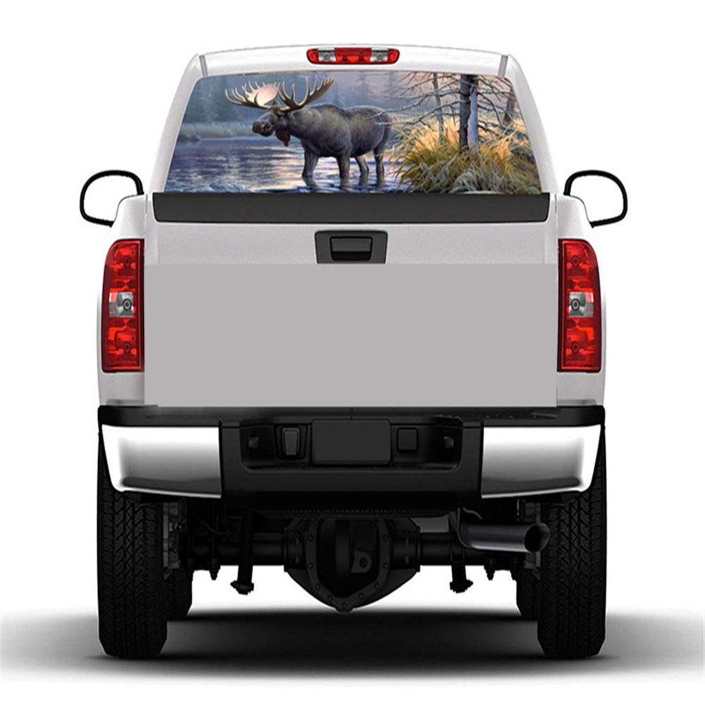 Forest Animals Moose Window Graphic Tint Decal Sticker For Truck Jeep SUV PICUP