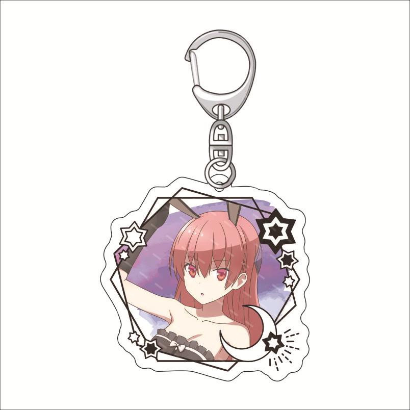 Fly Me To The Moon Yuzaki Nasa Anime Acrylic Fun Keychain Animation Related Products Girls Gifts Key Chain Bag Charms Pendant