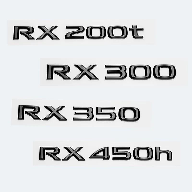 3D ABS Glossy Black Letters RX200t RX270 RX300 RX350 RX450h RX450hL HYBRID Emblem for LEXUS Car Fender Trunk Rear Logo Sticker AEP1