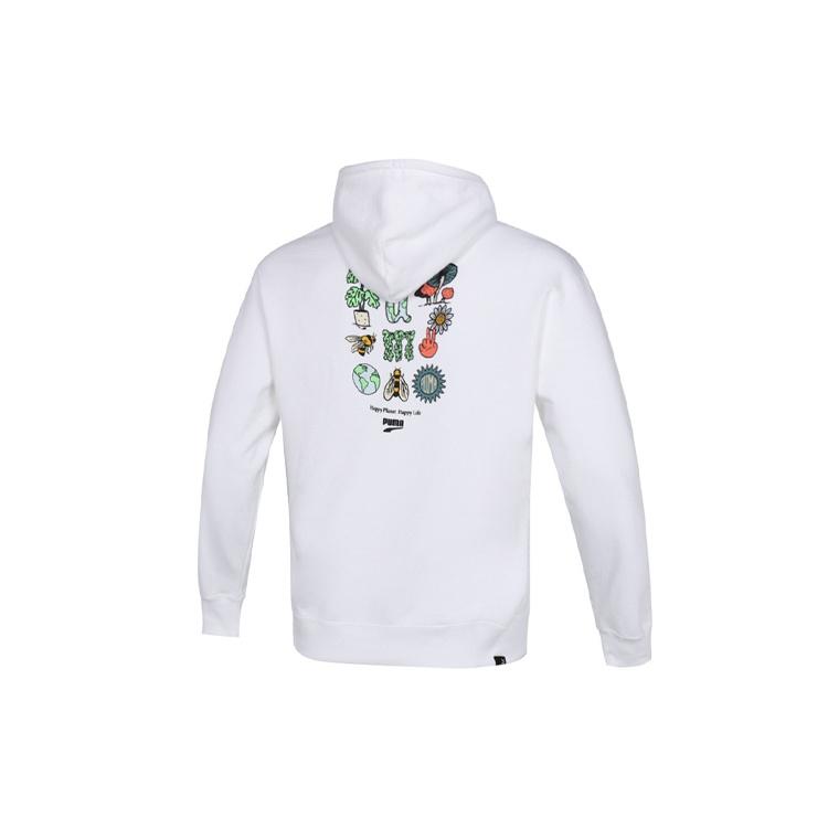 PUMA Downtown Funny Logo Printing Sports White Men s 535412-02 XL