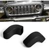 2PCS Bumper Tow Hook Covers, Front Bumper Tow Hook Protector Compatible with Wrangler JK JL & Gladiator TJ 2007-2024, Tow Hook Rubber Cover