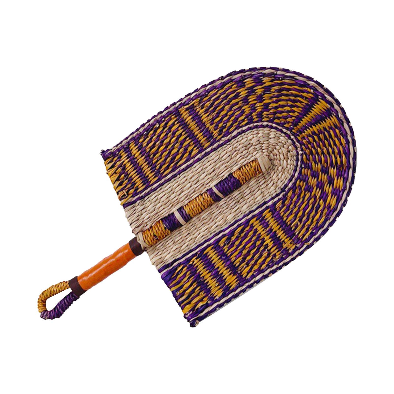 

Настенные декоративные соломенные веера с ручкой многоцелевой ручной вентилятор для пляжа Large Size