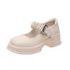 Internet celebrity versatile Japanese college style platform small leather shoes women 2025 new summer retro French Mary Jane shoes