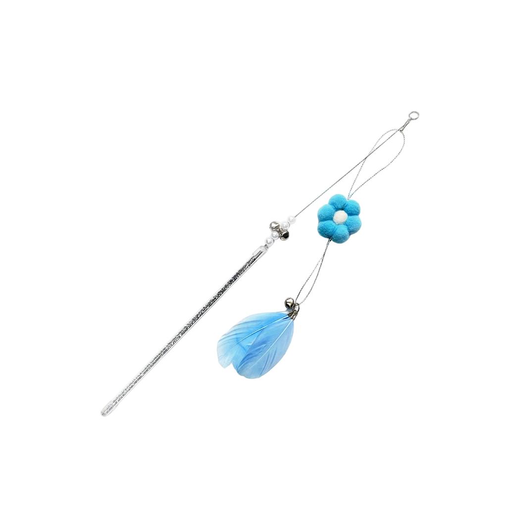 Colorful Pet Teasers, Feather Bell Toys, Suitable For Kittens To Play With, Made Of Safe Materials