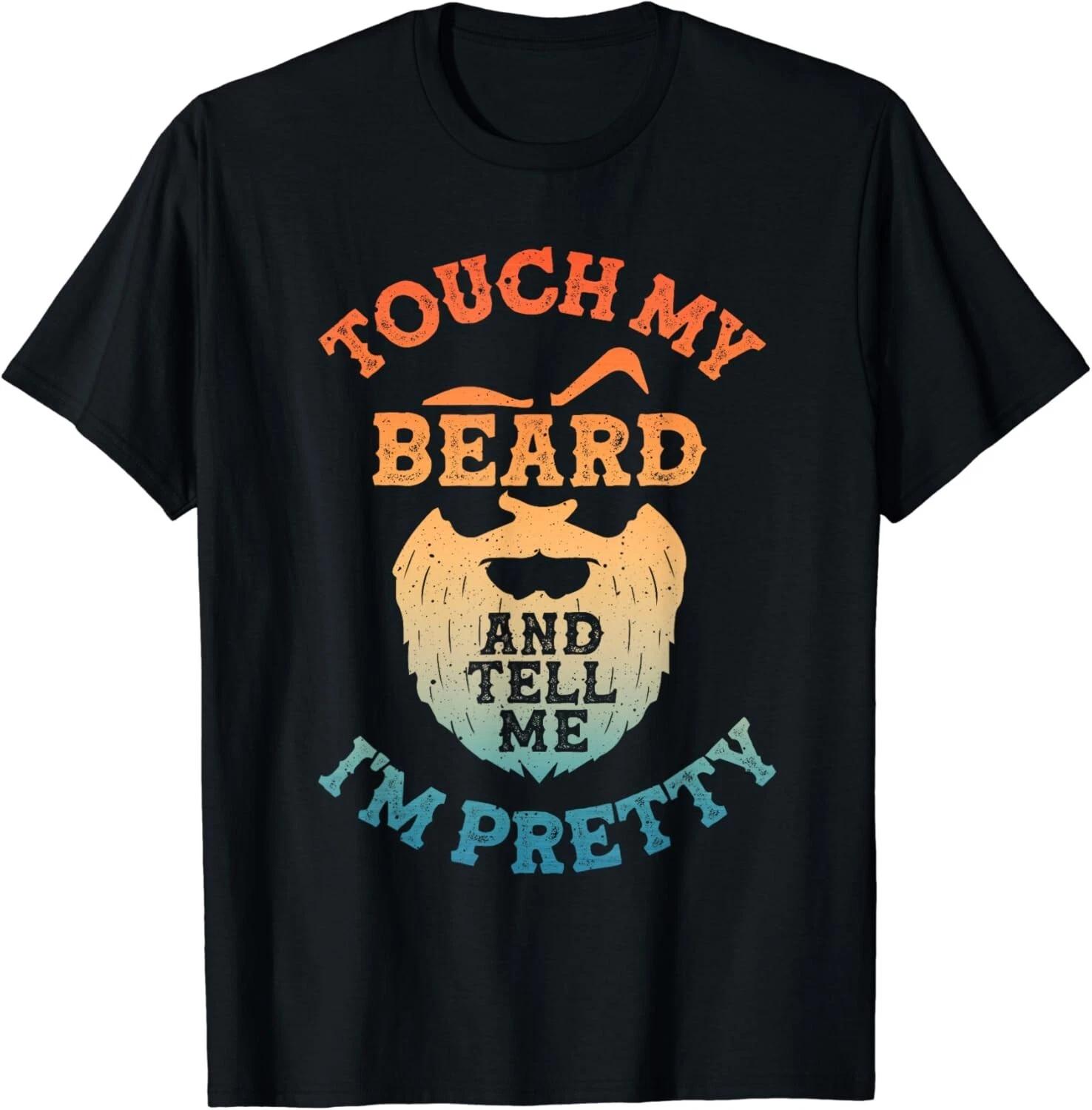 Funny Beard Design For Men Dad Bearded Men Beard Lover Gift Unisex T-Shirt L