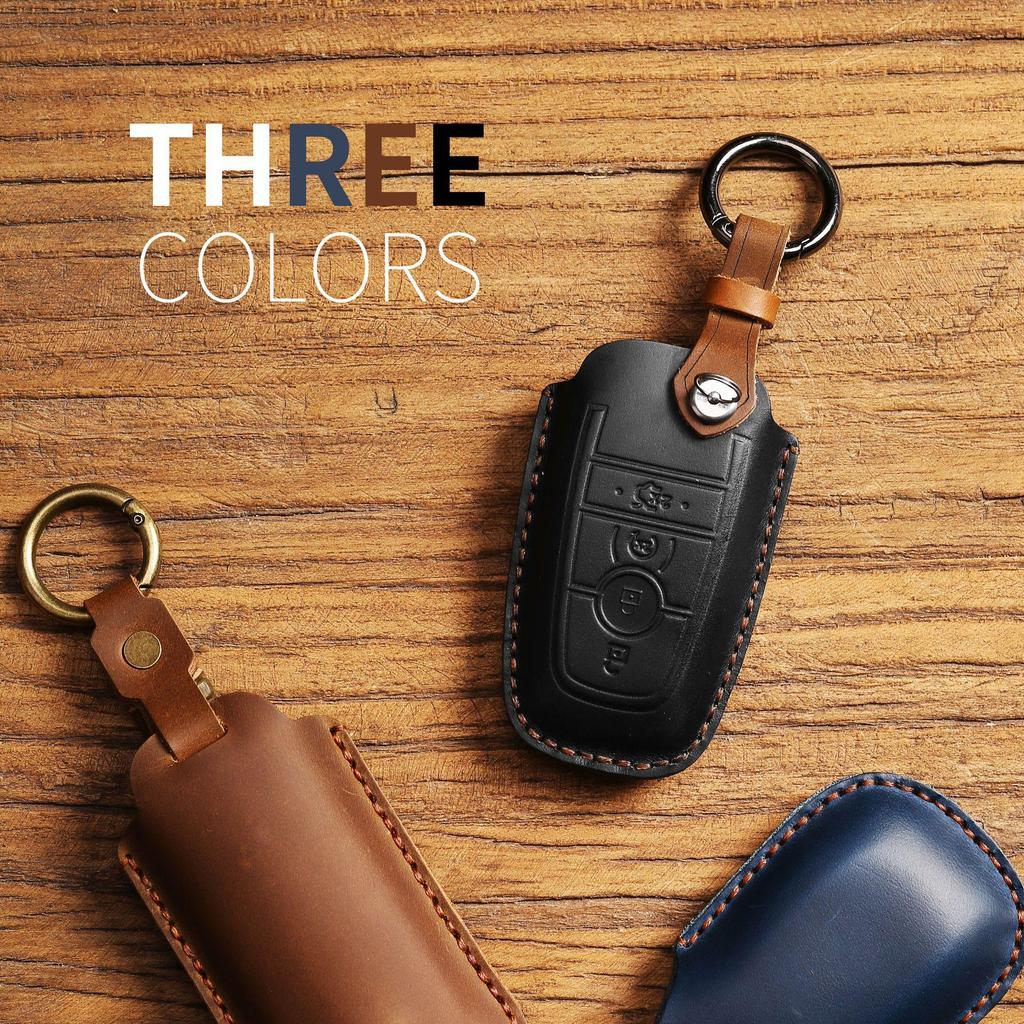 Lincoln Ford Key Case - Raptor, Explorer, Everest, Mondeo, Edge - Cowhide Material