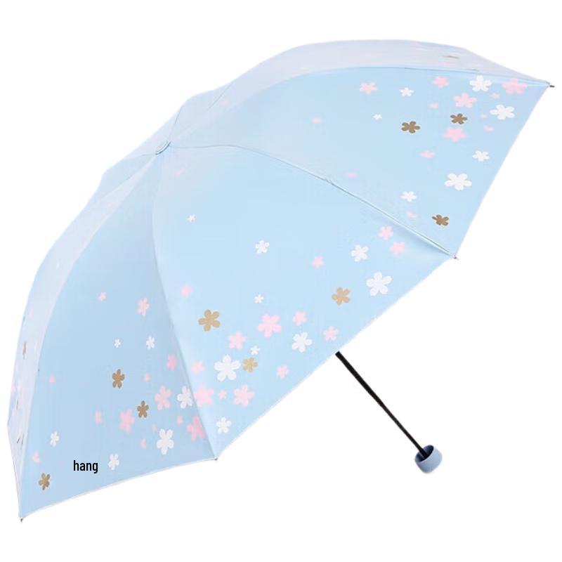 Paradise Compact UV Protection Floral Print Umbrella