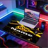 Custom Name Personalized Borussia Dortmund Pattern Mousepad, Laptop PC Desk Mat, Decorative Desk Mat for Home Keyboard Pad Gift