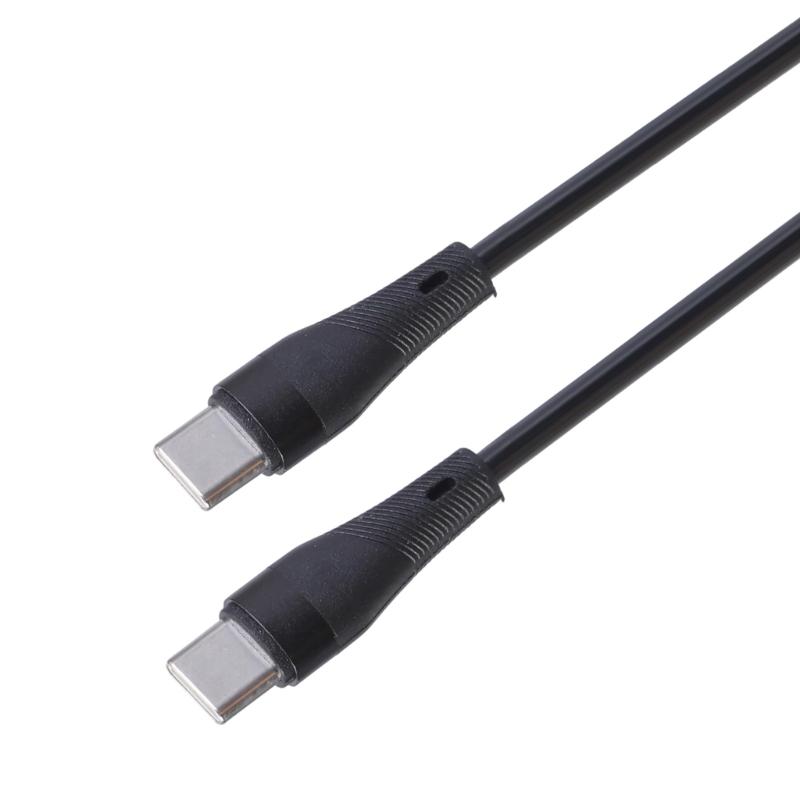 Type C To Type C 100W Collapsible  Data Cable Fast Speed Charge Cord Supports 480Mbps Transfer for Various Type C Gadgets