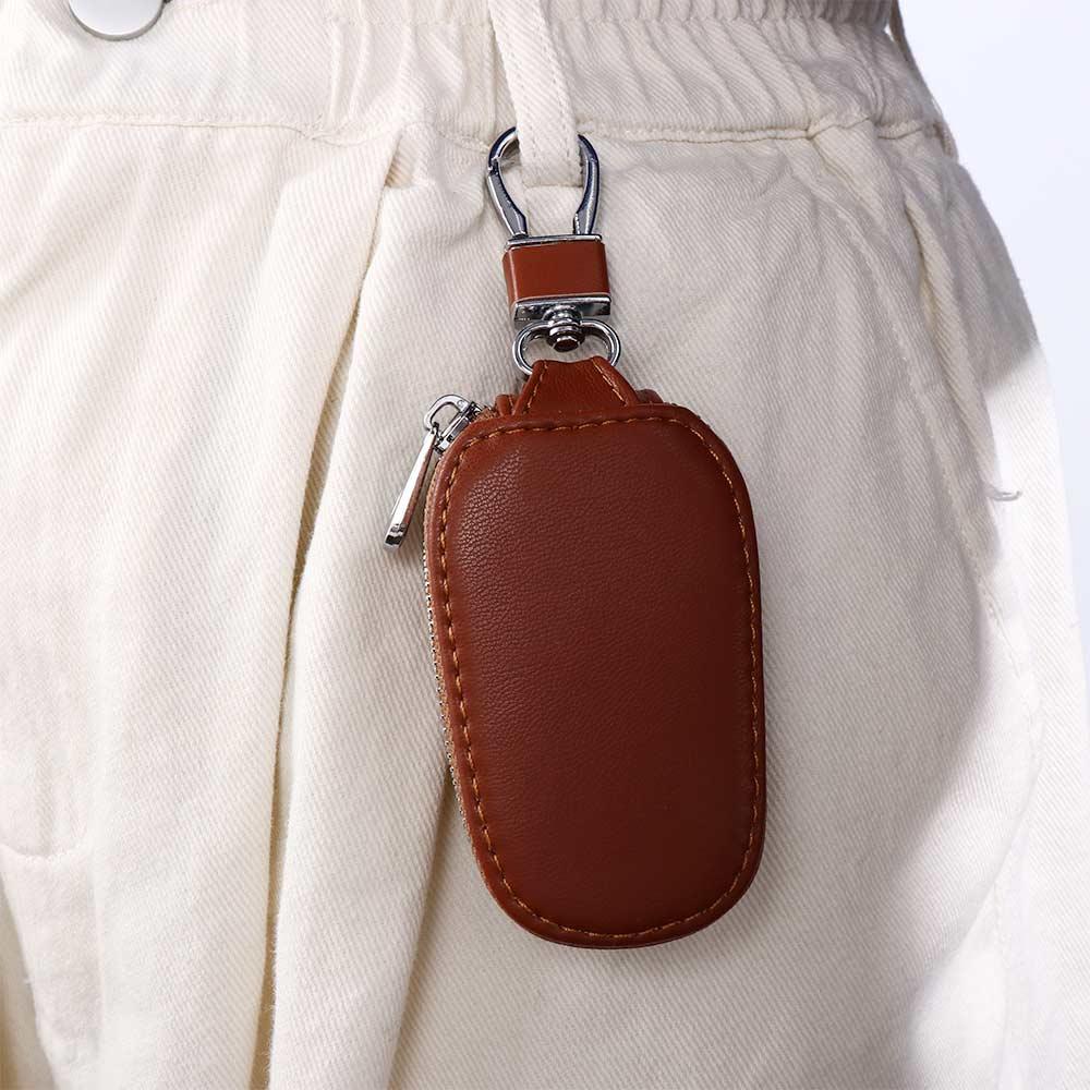 Keychain Covers PU Leather Keychain Car Key Wallets Keys Organizer Car Key Case Zipper Key Case Bag