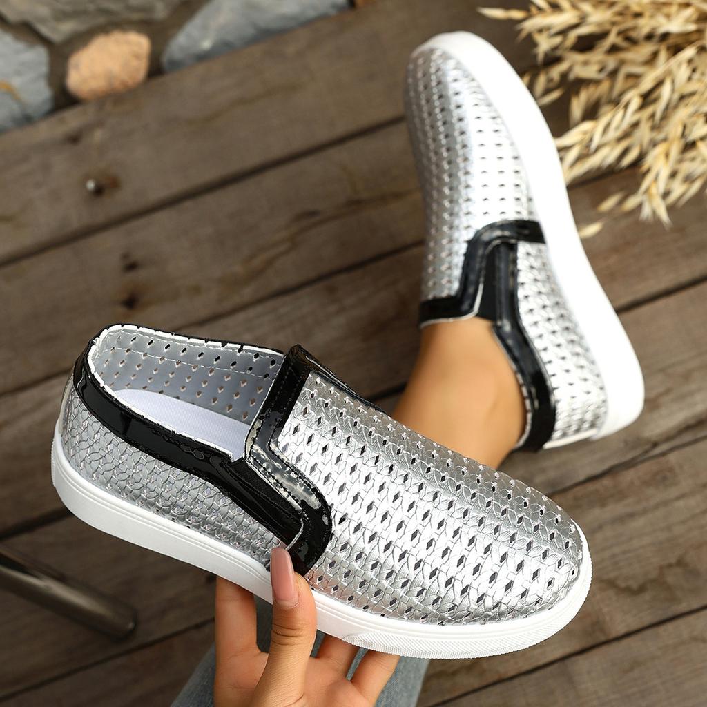 Spring Summer 2026 Fashion Women Slip on Platform Plus Size Shoes for Women 36-43 Flats Sneakers Casual Zapatos De Mujer