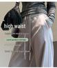 Women's Black Wide-Leg & Narrow Straight-Leg Sweatpants - Spring & Autumn 2025 Collection, Plus Velvet, Casual Banana Style