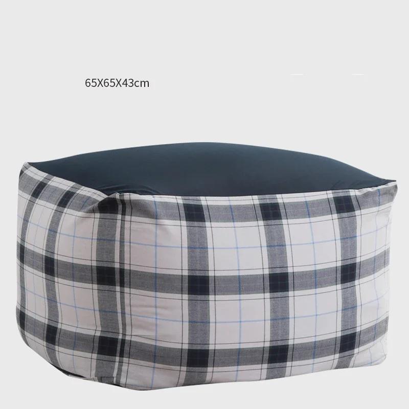 Japanese Style Soft Lazy Sofa Cozy Single Chair Unfilled Lounge Bean Bag Sofa Cover Home Pouf Couch Tatami Living Room Furniture
