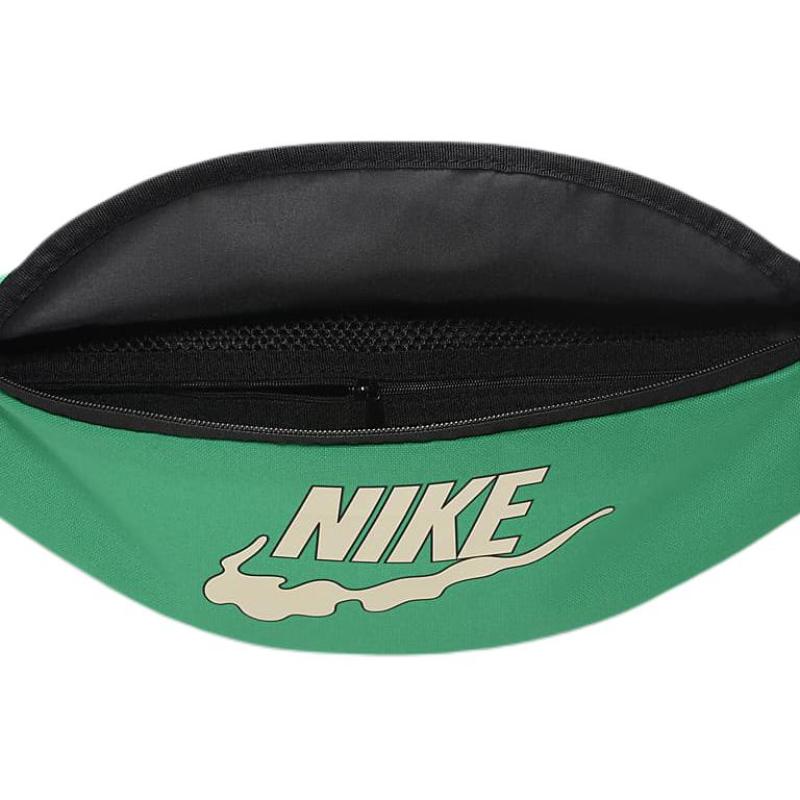 Nike Heritage Fabric Shoulder Bag Crossbody Bag Fanny Pack Regular Unisex Stadium Green & Coconut Milk Casual FN0892-324