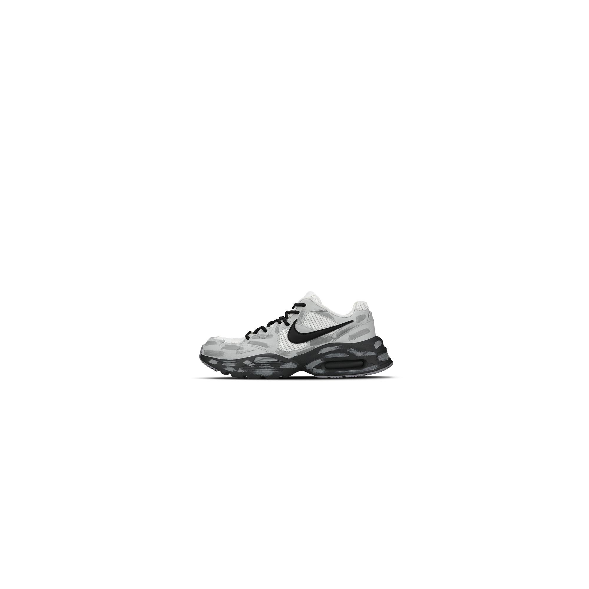 

Nike Air Max Fusion Mesh, Leather Low top Air Cushion Running Shoes Women s Gray Black CJ1671-105(Team333-) 36.5