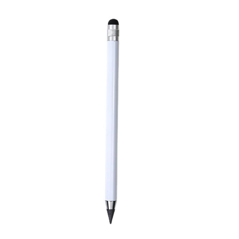 Silicone Permanent Pencil Head Dual-use Condenser Stylus Writing Erasable Pencil for Students