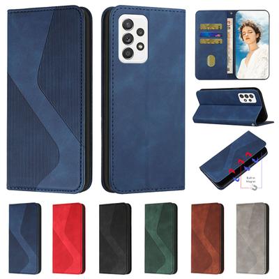 Magnetic Leather Case For Samsung Galaxy A52 A12 A32 A72 A22 A02 A51 A71 A21S A30S A31 A41 A50 S21 S20 FE Plus Ultra Case Cover