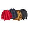 Medium and Large Children's Striped Terry Spring and Autumn Sweater Top