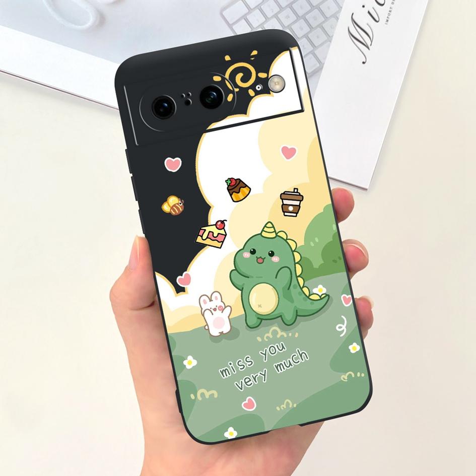For Google Pixel 8 Pro Case GC3VE G1MNW Soft Silicone Rubber Protector Cover For Google Pixel 8 8A Bumper Pixel8 8Pro Phone Case