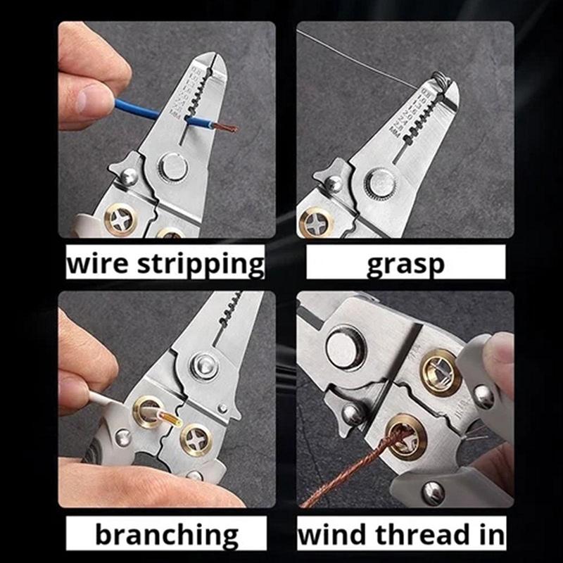 Multi-functionals Special Wire Stripper Wire Pliers for Electrician Decrustation