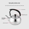 Large Exquisite Black Stainless Steel Teapot for Boiling Water and Tea, Suitable for Restaurants and Hotels