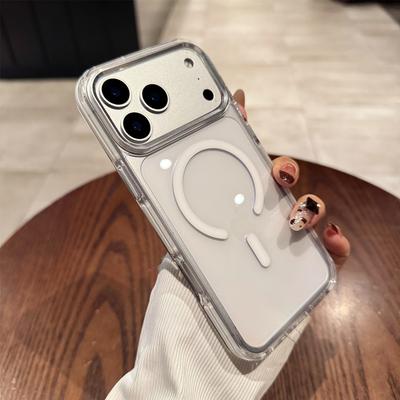 Für Apple 17promaxN52 Magnetische Handyhülle für IPhone16 Zweifarbig Rundumschutz 17 Air Sturzsicher 15 Neu