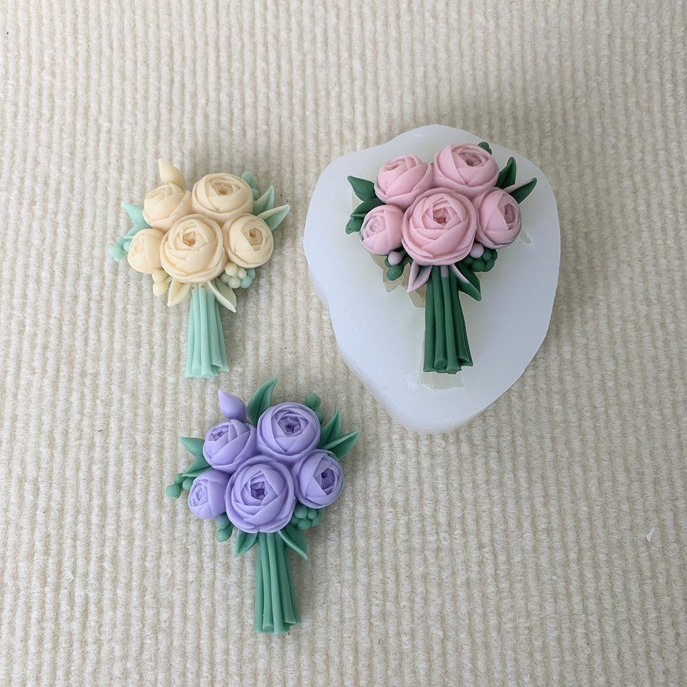Butterfly Orchid Simulation Flower Silicone Candle Mold DIY Aromath Soap Paste Epoxy Resin Mould Rose Chocolate Cake Decor Mold