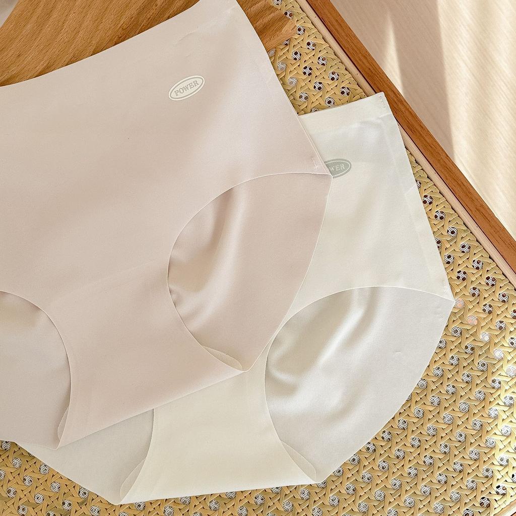 Thin Underwear Women Comfortable Breathable Girls No Trace Matching Color Middle Waist Antibacterial Briefs