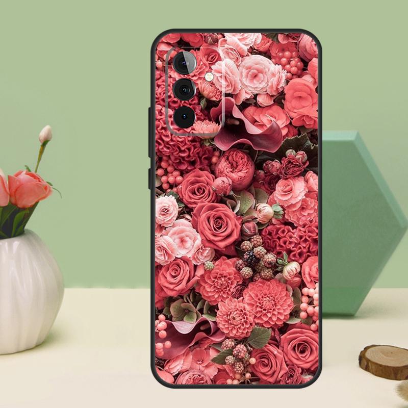 

Flower Red Rose For Samsung Galaxy A16 A55 A35 A15 A32 A12 A22 A52 A54 A34 A14 A56 A36 A26 A13 A53 A06 Case Samsung A26
