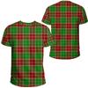 T-shirt Classica Tartan Scozzese Uomo Donna Quotidiana Casual Manica Corta Maglietta a Strisce Quadri Grafica Per Bambino T-shirt Pop Art