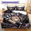 Amane Misa Death Note Pattern Bedding,Quilt Set Quilt Cover Pillowcase Home Birthday Gift (1 * duvet cover + 2 * pillowcase, without core)